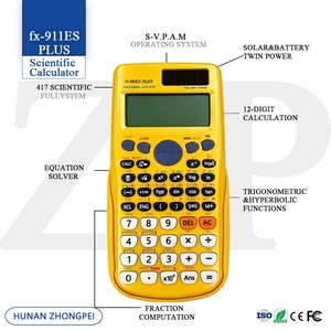 Calculadora Científica Fx-991ES PLUS Amarilla con PCB SKD, 417 Funciones, Matriz Natural, Cálculo Vectorial, Solucionador de <span class=keywords><strong>Ecuaciones</strong></span>, Doble Alimentación - Product Image 2