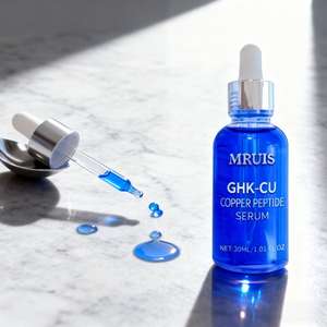 Serum perawatan kulit Peptida tembaga biru, dengan ghk-cu rumput laut Vitamin C tubuh lidah buaya Anti Keriput melembabkan - Product Image 6