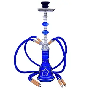 Saudia waskah hubbly ווקה מבעבע 4 צינור shisha רסק אדום כחול שחור צבע מותאם אישית זמין