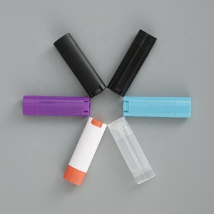 LZ Pack Stock 100pcs Cheap White Black Clear 4.5g Mini Chapstick Tubes de baume à lèvres ovales Cute Lip Balm Container - Product Image 4