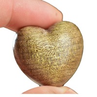 Pendentif DIY en bois de rose et bois de santal gravé en forme de cœur, inspiré de l'Art Déco, pour accessoires de couple et décoration artistique