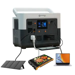 1024WH outdoor camping portable supply power station with solar generator 1800W with UK