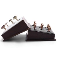 Vanlocy – présentoir à bijoux en noyer, présentoir à bagues créatif, présentoir à bagues en bois massif, accessoires à bijoux, support en bois massif