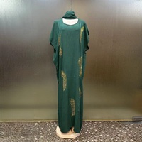 Nouveauté 2025, Robe Longue Ample Tendance Diamant Bubu Ethnique, Caftan Africain Décontracté Dashiki Abaya Taille Unique, Robe d'Été pour Femmes Musulmanes
