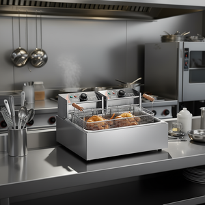 Friteuse électrique professionnelle Vevor 18Qt en acier inoxydable pour restaurants, hôtels et commerces alimentaires - Product Image 2