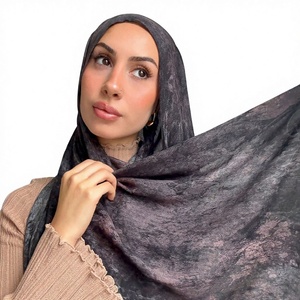 Hijab long imprimé en coton modal pour femme, best-seller transfrontalier, avec protection solaire MYR005 - Product Image 1