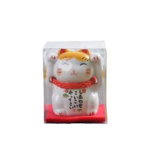 Lande japonais en céramique cinq-Fortune <span class=keywords><strong>Maneki</strong></span> <span class=keywords><strong>Neko</strong></span> ensemble cinq articles décoratifs maison voiture fleur animal de compagnie <span class=keywords><strong>porcelaine</strong></span> blanche - Product Image 5