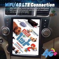 Lecteur vidéo de voiture Android 13 12 pouces Radio stéréo pour Toyota Highlander 2007 - 2013 Écran Tesla GPS Multimédia Carplay Unité principale
