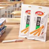 Snacks asiatiques très demandés : Bâtonnets épicés Weilong, grands bâtonnets épicés, snacks chinois au chili, végétariens, fast-food, snacks asiatiques
