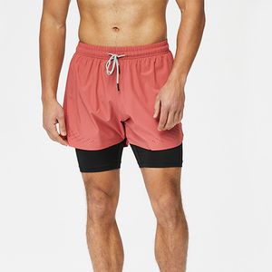 Pantaloncini da Basket a Rapida Asciugatura con Fodera Traspirante per Uomo, Shorts Sportivi Elastici 2 in 1 per Fitness, Corsa e Allenamento in Palestra - Product Image 3