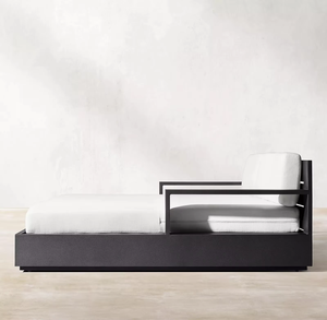 <span class=keywords><strong>Lit</strong></span> <span class=keywords><strong>double</strong></span> en alliage d'aluminium <span class=keywords><strong>de</strong></span> jardin extérieur <span class=keywords><strong>de</strong></span> vente chaude pour des chaises longues <span class=keywords><strong>de</strong></span> loisirs <span class=keywords><strong>de</strong></span> piscines <span class=keywords><strong>de</strong></span> terrasses d'hôtels - Product Image 4