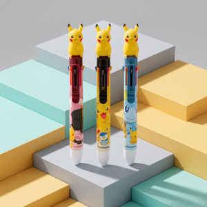 For Mascot 8 <b>Color</b> 0.7 mm Ballpoint <b>Pen</b> 30 PCS Cute Character Kids Stationery School Pikaed Korean Sealed Wholesale - Product Image 2