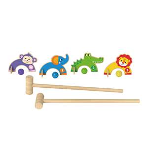 Juegos de Deportes de béisbol juguete educativo dibujos animados animal de madera <span class=keywords><strong>croquet</strong></span> Set - Product Image 2