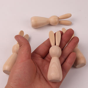 Ornement de table en bois à faire soi-même, petit <span class=keywords><strong>lapin</strong></span> en bois, décoration de <span class=keywords><strong>lapin</strong></span> de Pâques, poupée de <span class=keywords><strong>lapin</strong></span> - Product Image 6