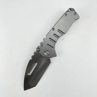 Couteau tactique pliant en acier D2 robuste lame de lavage en pierre noire survie en plein air chasse randonnée outil de Camping multifonction