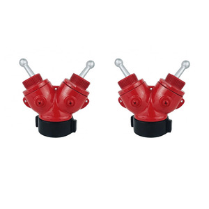TL Professionale rosso Antincendio 2 Modi Fuoco Divisore/Siamese con Valvole a Sfera - Product Image 2
