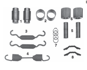 Kit de réparation de frein 3374HD Dayton/Batco 08107501 Dayton/Batco 081129 Haldex CQ67505 pour utilisation avec les plaquettes de frein suivantes E-2393A - Product Image 5
