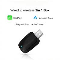 Adattatore Wireless Android Auto CarPlay con WiFi Dual Band BT5.2, 1 Anno di Garanzia, Compatibilità Universale USB Type-C