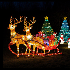 LED-Leuchten Wasserdichte IP65-Landschaftsanwendung mit Geschenk box Santa Claus Creative Lighting <span class=keywords><strong>Christmas</strong></span> Decorative - Product Image 4