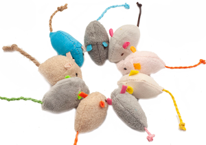 Jouets populaires en promotion pour chats : souris en peluche amusantes, jouets à mâcher pour chats, cinq couleurs, jouets à la catnip pour animaux de compagnie - Product Image 2