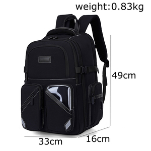 Yeni Günlük İş Laptop Sırt Çantası Harici USB Girişli Su Geçirmez Büyük Kapasiteli Polyester Astarlı Alt Ayakkabı Bölmeli Tasarım - Product Image 2