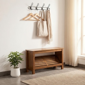 <span class=keywords><strong>Meuble</strong></span> à chaussures <span class=keywords><strong>d</strong></span>'<span class=keywords><strong>entrée</strong></span> en bois moderne et minimaliste <span class=keywords><strong>avec</strong></span> siège – Rangement durable pour couloir, gain de place et commodité - Product Image 1