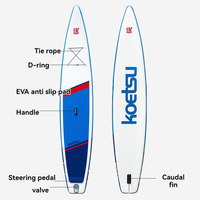12.6FT/14FT OEM SUP gonflable tout rond debout Sports nautiques Surf Paddle Board Double couche course SUP Paddleboard planche de surf