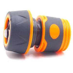 Garden Water Hose <b>Connector</b> Plastic <b>Quick</b> Stop Rubber Coated Bulk Hose Adapter For Car Wash And Landscaping Use - Product Image 2