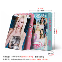 92ps/set Kartu Foto HD Katseye Album Baru Wild Glossy Lomo Cards Daniea Sophia Yoonchae Manon Kartu Pos dalam Kotak Hadiah untuk Penggemar
