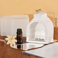 INTODIY château palais Architecture bougie Silicone moule dôme arc colonne romaine plâtre savon résine époxy faisant cadeau artisanat maison