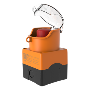 Interruptor de Botón de Parada de Emergencia Impermeable de 22 mm, Caja de Control de Cierre, Interruptor de Botón de Cabeza de Hongo, 10 A Máx. Actual 1NO1NC - Product Image 2