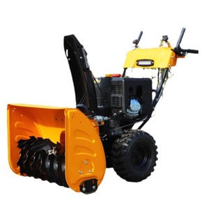 Barredora de Nieve Manual con Motor de Gasolina, Amarilla, Compacta, para Remoción de Nieve en Carreteras - Product Image 5