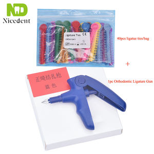 Pistola ortodontica dentale legatura legatura legatura stiva strumento di espansione pistola con legatura elastica 40 pz/borsa - Product Image 2