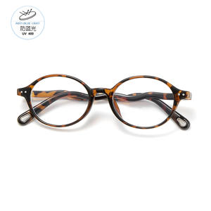 Montures de lunettes ovales tendance pour femmes, anti-lumière bleue, monture complète, verres en acrylique JM22454, origine Danyang - Product Image 2