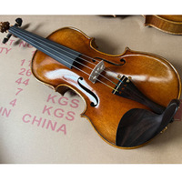 Master Antique Perfesional Old Antique Signature 4/4 Violin Kit