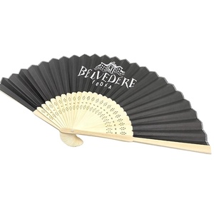 Éventails en papier de bambou avec logo personnalisé, nouveau design, cadeaux originaux avec garantie de 90 jours - Product Image 3