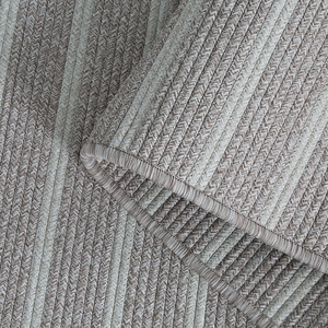 Tapis en polypropylène gris résistant aux intempéries, résistant à l'eau, anti-UV, tressé, <span class=keywords><strong>terrasse</strong></span>, tapis d'extérieur personnalisé pour patio - Product Image 3