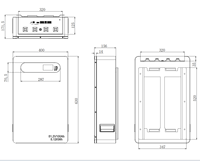 Kit de stockage d'énergie résidentiel modulaire 5 kWh, boîtier en tôle, composants structurels complets, batteries à cellules prismatiques