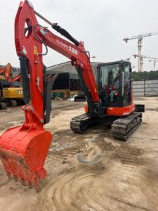 Mini-excavatrice d'occasion économique U55, excavatrice sur chenilles d'origine japonaise pour le creusement, avec certifications CE et EPA - Product Image 5