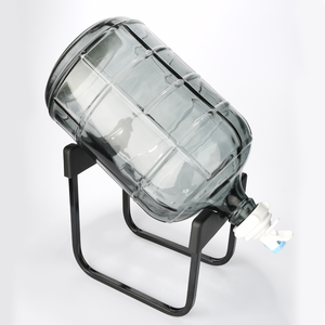 Vendita all'Ingrosso di Bottiglie d'Acqua in Vetro da 5 Galloni, Trasparenti, da 1, 3, 5 e 6 Galloni, Grandi Contenitori in Vetro Rotondi - Product Image 3