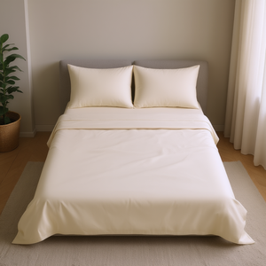 Set di Lenzuola VIANNEY HOME in Tencel, 212x255 Cm, Traspiranti, Ipoallergeniche, Tinta Unita, per Arredamento Casa - Product Image 2