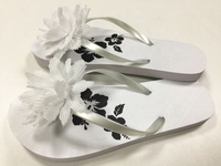 Tongs classiques pièces personnalisées, en vrac, 1 dollar, couleurs blanches unies, avec impression par sublimation
