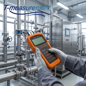 เครื่องวัดอัตราการไหลของน้ำแบบอัลตราโซนิก T-Measurement ขนาด 8 นิ้ว สำหรับการวัดน้ำ - Product Image 1