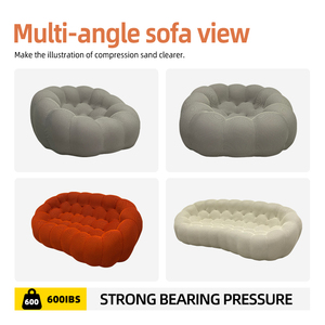 Sofá Modular Moderno Comprimido al Vacío, Sofá Burbuja Multiusos de 1, <span class=keywords><strong>2</strong></span> y <span class=keywords><strong>3</strong></span> Plazas, Sofás Curvos de Compresión Tipo Fútbol - Product Image 5