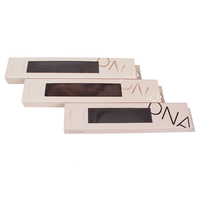 Boîte en papier OEM de luxe pour emballage de perruques et extensions capillaires, avec fenêtre en PVC rigide et pelliculage mat, options personnalisées, vente en gros