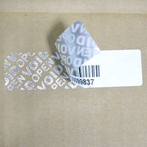 Étiquette de sécurité personnalisée avec texte sur mesure, autocollant adhésif anti-effraction imprimé pour la fermeture des boîtes de cosmétiques - Product Image 3