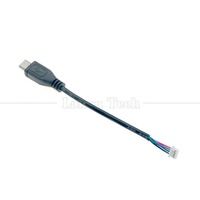 Cable de PVC OEM Personalizado de Micro USB a JST de 4 Pines con Paso de 1.25mm para Impresora y Computadora