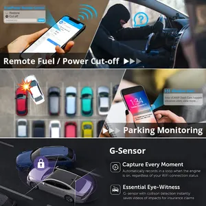 <span class=keywords><strong>JIMI</strong></span> <span class=keywords><strong>IOT</strong></span> jc400p ai ống kính kép aivision edegcam 4G 2 kênh Camera Xe hơi Dashcam hotspot GPS 5g Wifi Hotspot phía trước vào trong cam GPS - Product Image 5