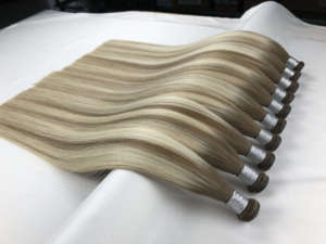 ต่อผมยอดนิยมประจำปี 2023 Genius Weft Hair Extensions Remy Genius Weft Hair Raw Hair Extensions - Product Image 6