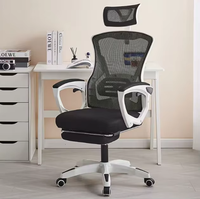 Silla de Oficina para el Hogar, Reclinable, Giratoria y Ajustable, con Reposacabezas Ajustable para Reuniones y Conferencias